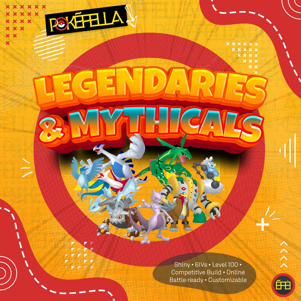 All Legendary Mythical Pokémon • Shiny • Competitive • 6IVs • Level 100