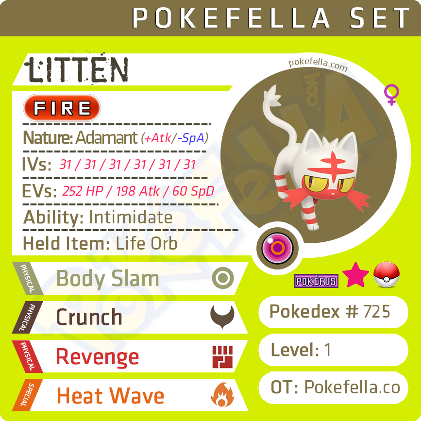 shiny litten pokemon card Litten • Competitive • 6IVs • Level 1 • Hidden Ability • Egg Moves | Pokefella
