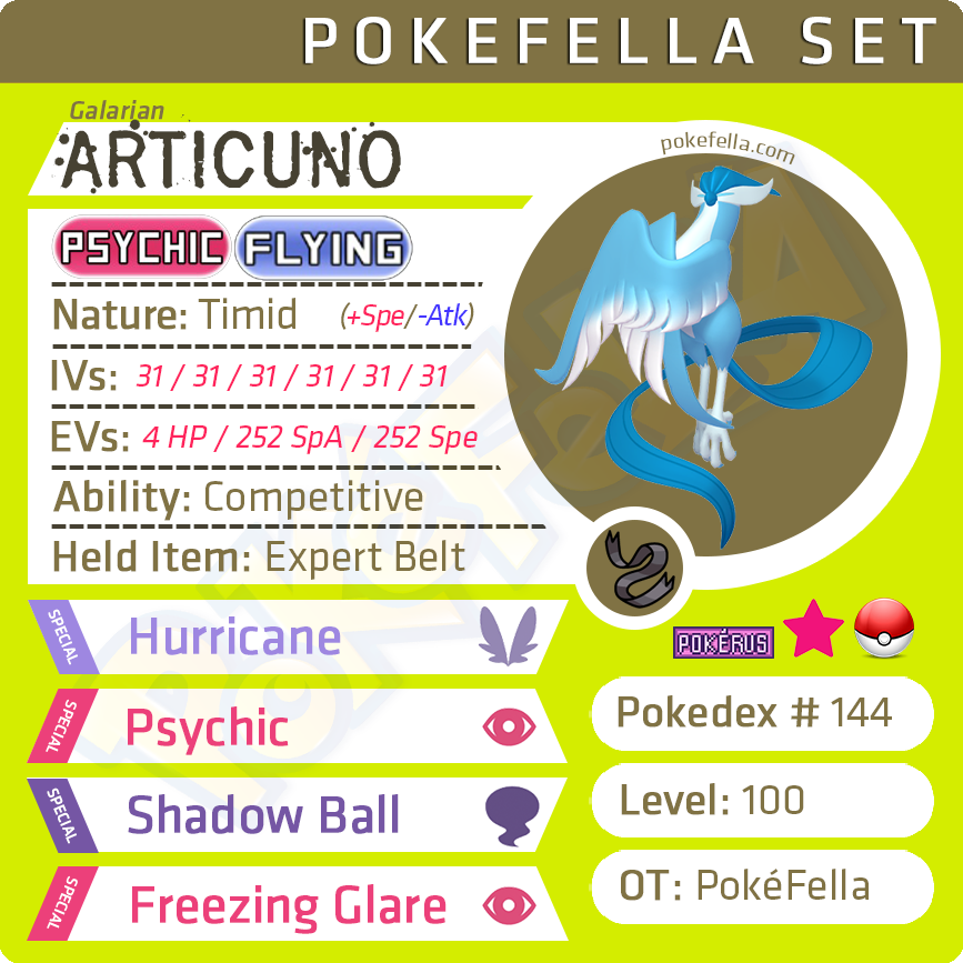 Galarian Articuno Competitive 6IVs Level 100 Online Battle-Rea | Pokefella - Pokemon Genning, Editing, Living Dex Transfer Services Galarian Articuno Competitive 6IVs Level 100 Online Battle-Rea | Pokefella - Pokemon Genning, Editing, Living Dex Transfer Services