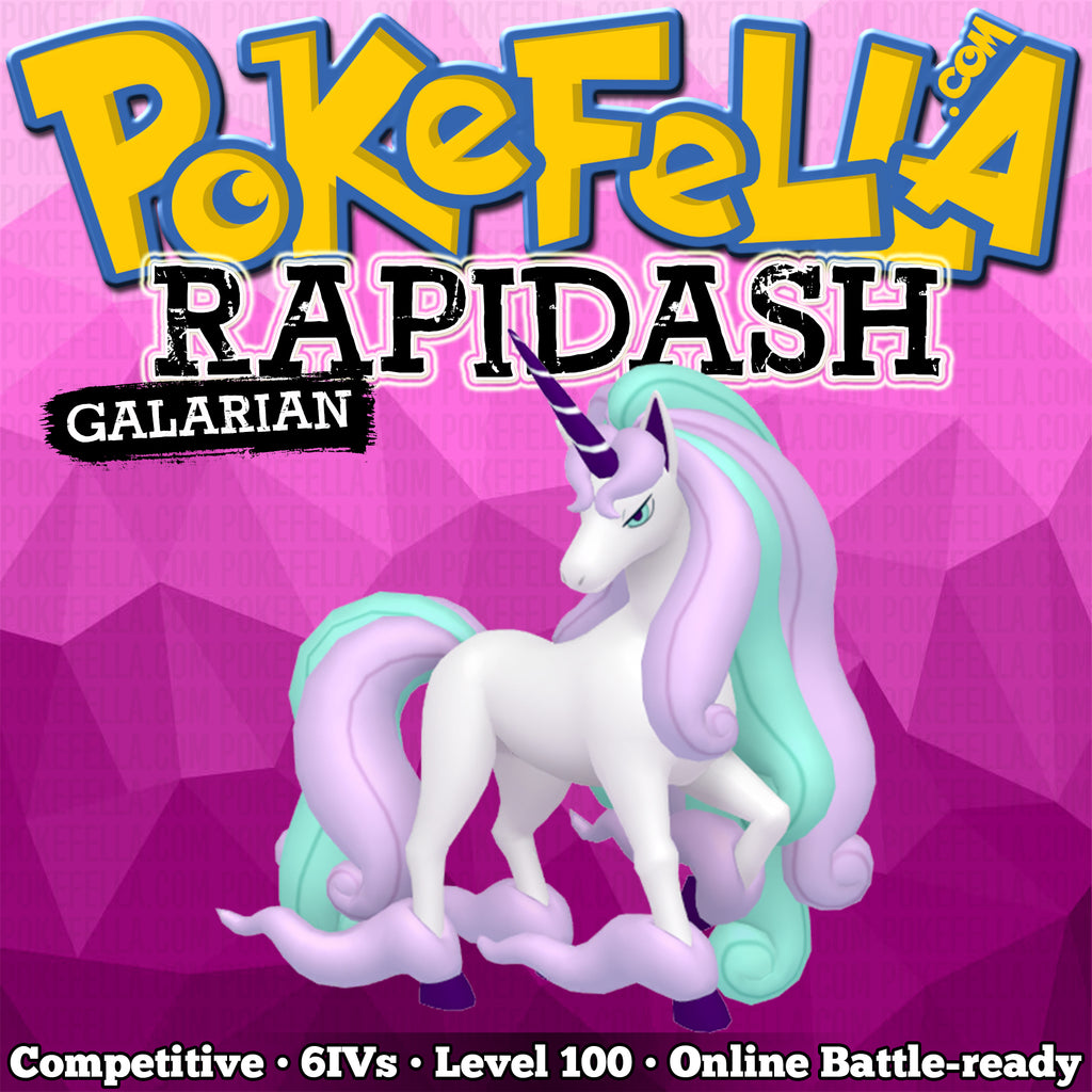 Galarian Rapidash Competitive 6IVs Level 100 Online Battle-rea | Pokefella - Pokemon Genning, Editing, Living Dex Transfer Services Galarian Rapidash Competitive 6IVs Level 100 Online Battle-rea | Pokefella - Pokemon Genning, Editing, Living Dex Transfer Services