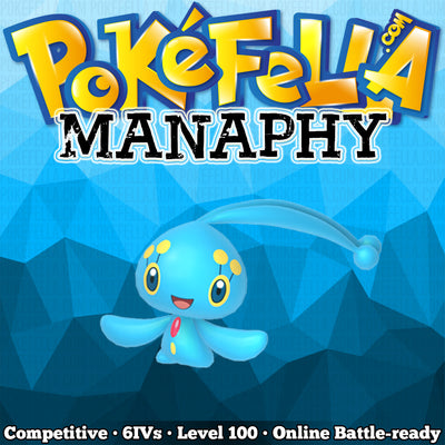 ultra square shiny Manaphy • Competitive • 6IVs • Level 100 • Online Battle-Ready