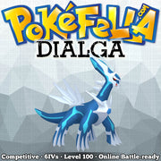 ultra square shiny Dialga • Competitive • 6IVs • Level 100 • Online Battle-Ready