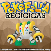 ultra square shiny Regigigas • Competitive • 6IVs • Level 100 • Online Battle-Ready