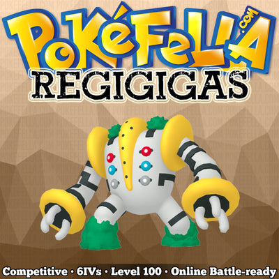 ultra square shiny Regigigas • Competitive • 6IVs • Level 100 • Online Battle-Ready