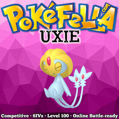 ultra square shiny Uxie • Competitive • 6IVs • Level 100 • Online Battle-Ready