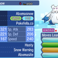 Mega Abomasnow, Abomasite