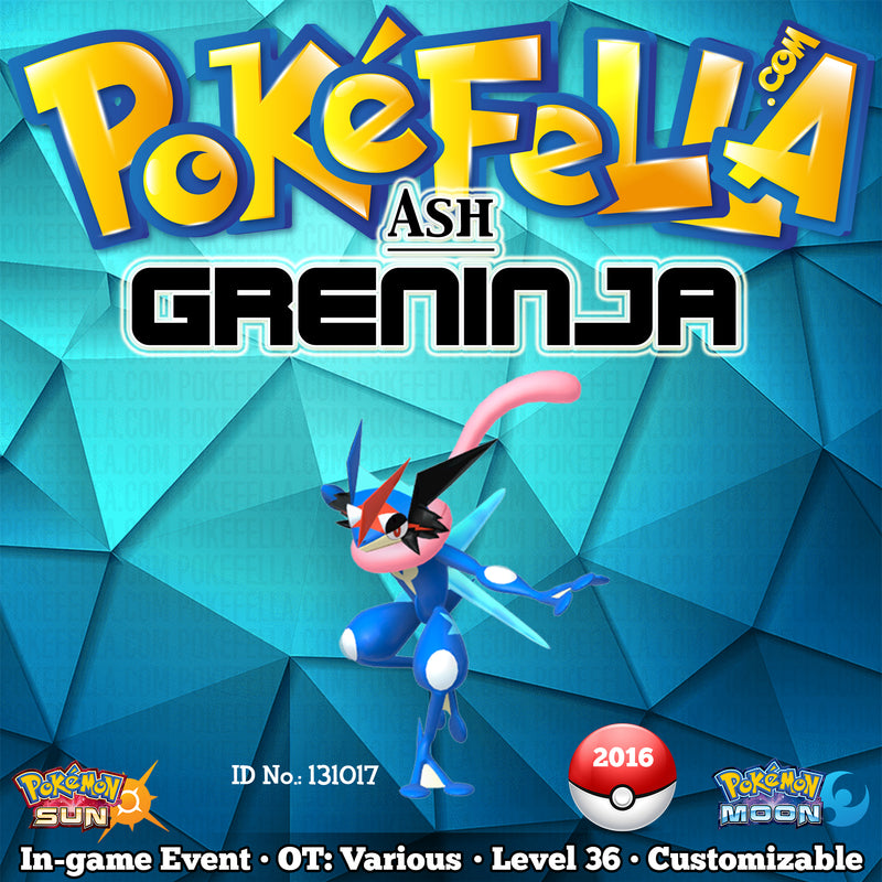 Ash Greninja • OT: Ash, Sacha, Satoshi, サトシ, 지우 • ID 131017 • 2016 In-game Event