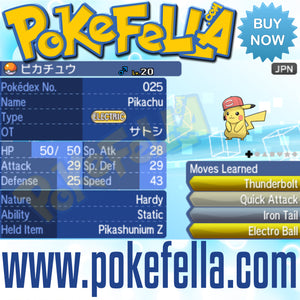 Ash Pikachu • Alola Cap/Hat • OT: サトシ • ID 161117 • Pokemon I Choose You