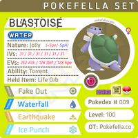 ultra square shiny Blastoise • Competitive • 6IVs • Level 100 • Online Battle-ready