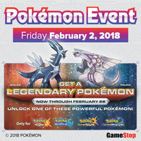 Dialga & Palkia • OT: Legenden2018 • ID No. 020218 • Level 60 • Pokémon Sun & Moon Pokémon Legendary Celebration Distribution 2018