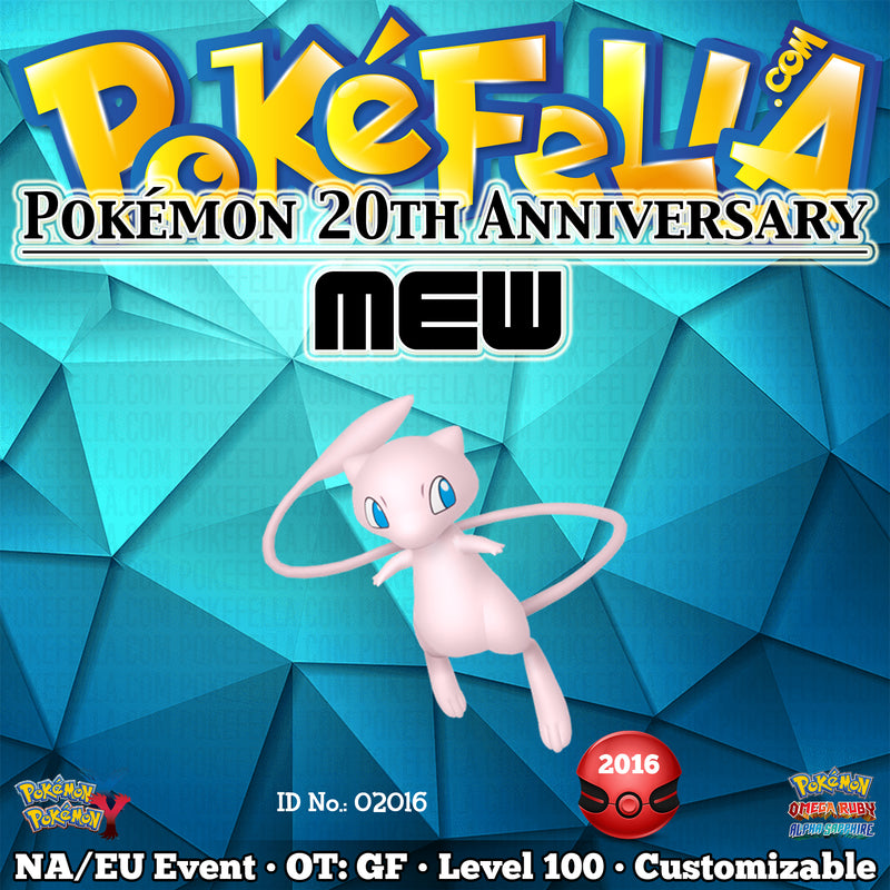 pumpkaboo pokemon card Pokémon 20th Anniversary Mew • OT: GF • ID No. 02016 • North America, |  Pokefella