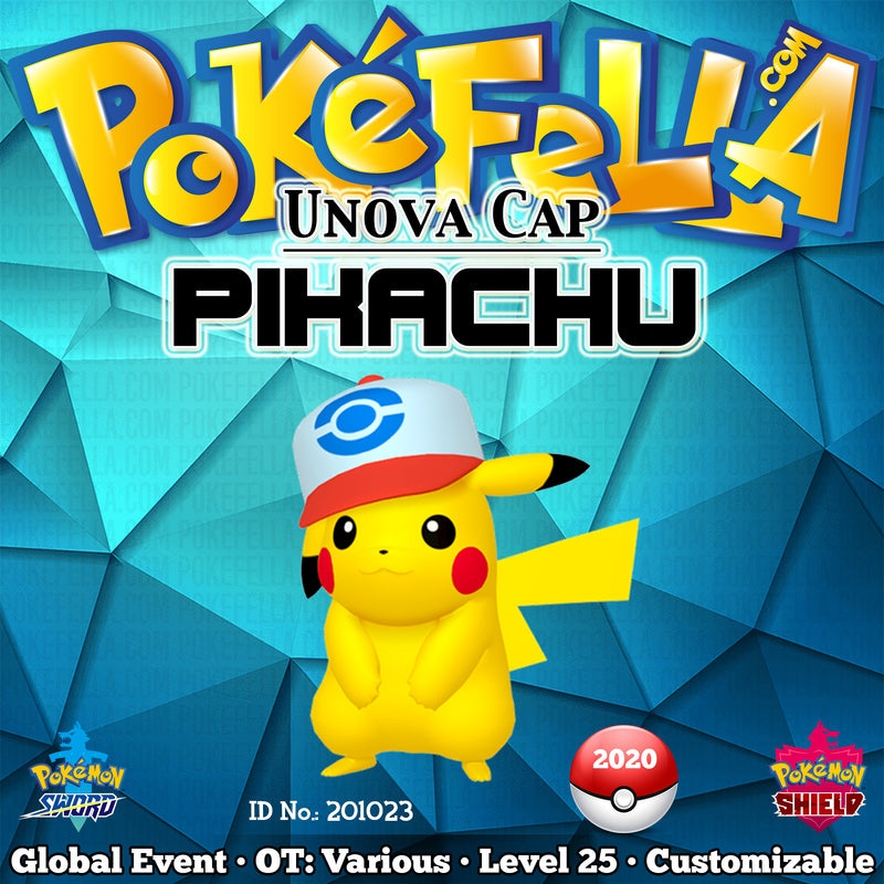 Unova Cap Pikachu • OT: サトシ, Ash, Sacha, 지우, 小智 • ID 201023 • Worldwide 2020 Event
