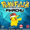 World Cap Pikachu • OT: サトシ, Ash, Sacha, 지우, 小智 • ID No. 201023 • Worldwide 2020 Event