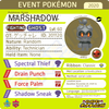 Pokémon Scrap Marshadow • OT: ゲッチャレ • ID No. 201120 • Japan 2020 Event