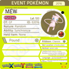 Pokémon 20th Anniversary Mew • OT: GF • ID No. 02016 • North America, Europe 2016 Event