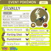 Aether Silvally • OT: Aether, Æther • ID No. 102317 • North America, Europe 2017 Event