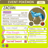 Square Shiny Zacian • OT: Lancer, ガラル, 가라르, 伽勒尔, 伽勒爾 • ID No. 211022 • Global 2021 Event