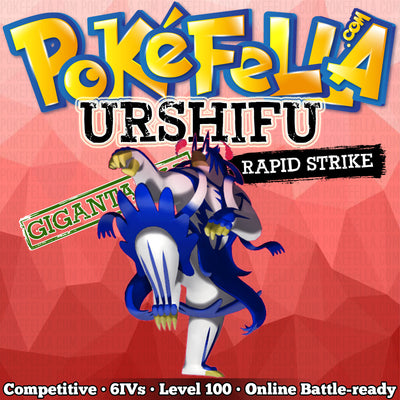 ultra square shiny Gigantamax Urshifu (Rapid Strike) • Competitive • 6IVs • Level 100 • Online Battle-ready