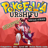 ultra square shiny Gigantamax Urshifu (Single Strike) • Competitive • 6IVs • Level 100 • Online Battle-ready