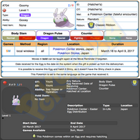 2017 Easter Egg Distribution • Mareanie, Oranguru, Passimian, Turtonator, Drampa, Goomy • Japan 2017 Event