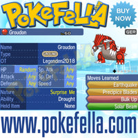 Kyogre & Groudon • OT: Legenden2018 • ID No. 080318 • Level 60 • Pokémon Sun & Moon