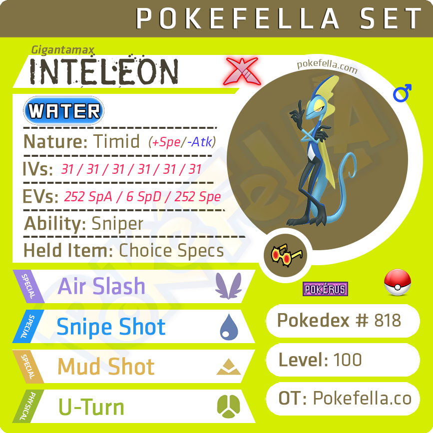 gigantamax inteleon pokemon card Gigantamax Inteleon • Competitive • 6IVs • Level 100 • Online Battle-ready