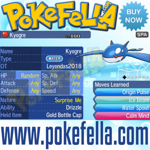 Kyogre & Groudon • OT: Leyendas2018 • ID No. 080318 • Level 100 • Pokémon Ultra Sun & Ultra Moon