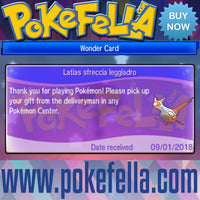 Latias & Latios • OT: 2018 Legends / Légendes2018 / Legenden2018 / Leggende2018 / Leyendas2018 • ID No. 090118 • Level 60 • 2018 Pokémon Legendary Celebration Distribution wonder card