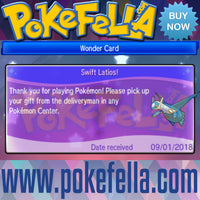 Latias & Latios • OT: 2018 Legends / Légendes2018 / Legenden2018 / Leggende2018 / Leyendas2018 • ID No. 090118 • Level 100 • 2018 Pokémon Legendary Celebration Distribution wonder card