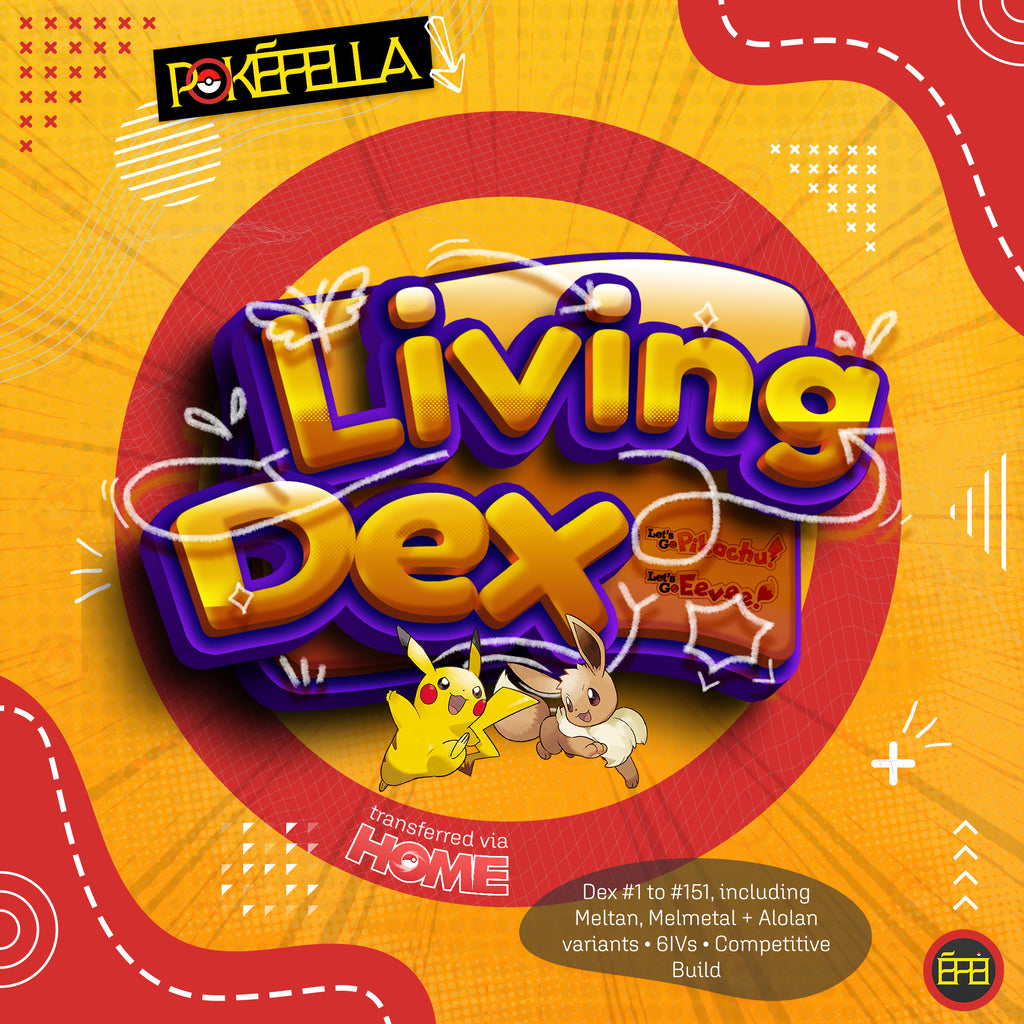 Pokémon Let's Go, Pikachu! Eevee! Complete Living Dex