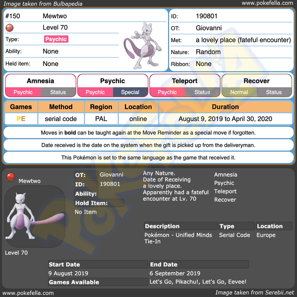 Giovanni's Mewtwo • OT: Giovanni • ID No. 190801 • TCG Unified Minds Tie-In • Europe 2019 Event