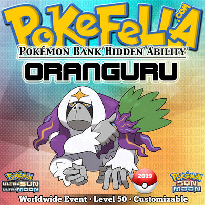 Pokémon Bank Hidden Ability Oranguru • Worldwide 2019 Event