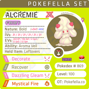 ultra square shiny Gigantamax Alcremie • Competitive • 6IVs • Level 100 • Online Battle-ready