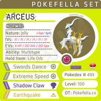 ultra square shiny Arceus • Competitive • 6IVs • Level 100 • Online Battle-Ready