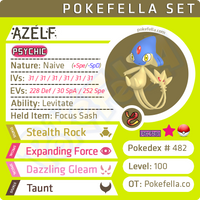 ultra square shiny Azelf • Competitive • 6IVs • Level 100 • Online Battle-Ready