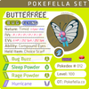 ultra square shiny Butterfree • Competitive • 6IVs • Level 100 • Online Battle-ready