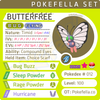 ultra square shiny Butterfree • Competitive • 6IVs • Level 100 • Online Battle-ready