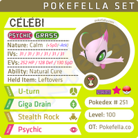 Celebi • Competitive • 6IVs • Level 100 • Online Battle-Ready