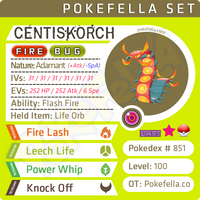 ultra shiny square Centiskorch • Competitive • 6IVs • Level 100 • Online Battle-ready