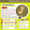 ultra square shiny Cinderace • Competitive • 6IVs • Level 100 • Hidden Ability Online Battle-ready