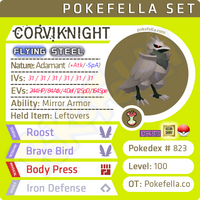 ultra square shiny ultra square shiny Corviknight • Competitive • 6IVs • Level 100 • Online Battle-ready