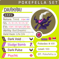 ultra square shiny Darkrai • Competitive • 6IVs • Level 100 • Online Battle-Ready