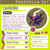 ultra square shiny Darkrai • Competitive • 6IVs • Level 100 • Online Battle-Ready