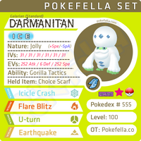 ultra square shiny Galarian Darmanitan (Standard & Zen Mode) • Competitive • 6IVs • Level 100 • Online Battle-ready