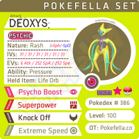 ultra square shiny Deoxys - Attack • Competitive • 6IVs • Level 100 • Online Battle-Ready