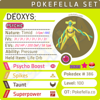 ultra square shiny Deoxys Formes: Normal, Attack, Defense, Speed •  Competitive • 6IVs • Level 100 • Online Battle-ready