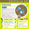 ultra square shiny Drizzile • Competitive • 6IVs • Level 50 • Hidden Ability Online Battle-ready