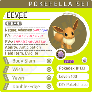 ultra square shiny Eevee • Competitive • 6IVs • Level 100 • Online Battle-ready