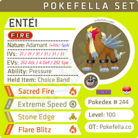 Entei • Competitive • 6IVs • Level 100 • Online Battle-Ready