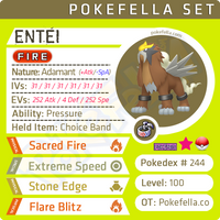 Entei • Competitive • 6IVs • Level 100 • Online Battle-Ready